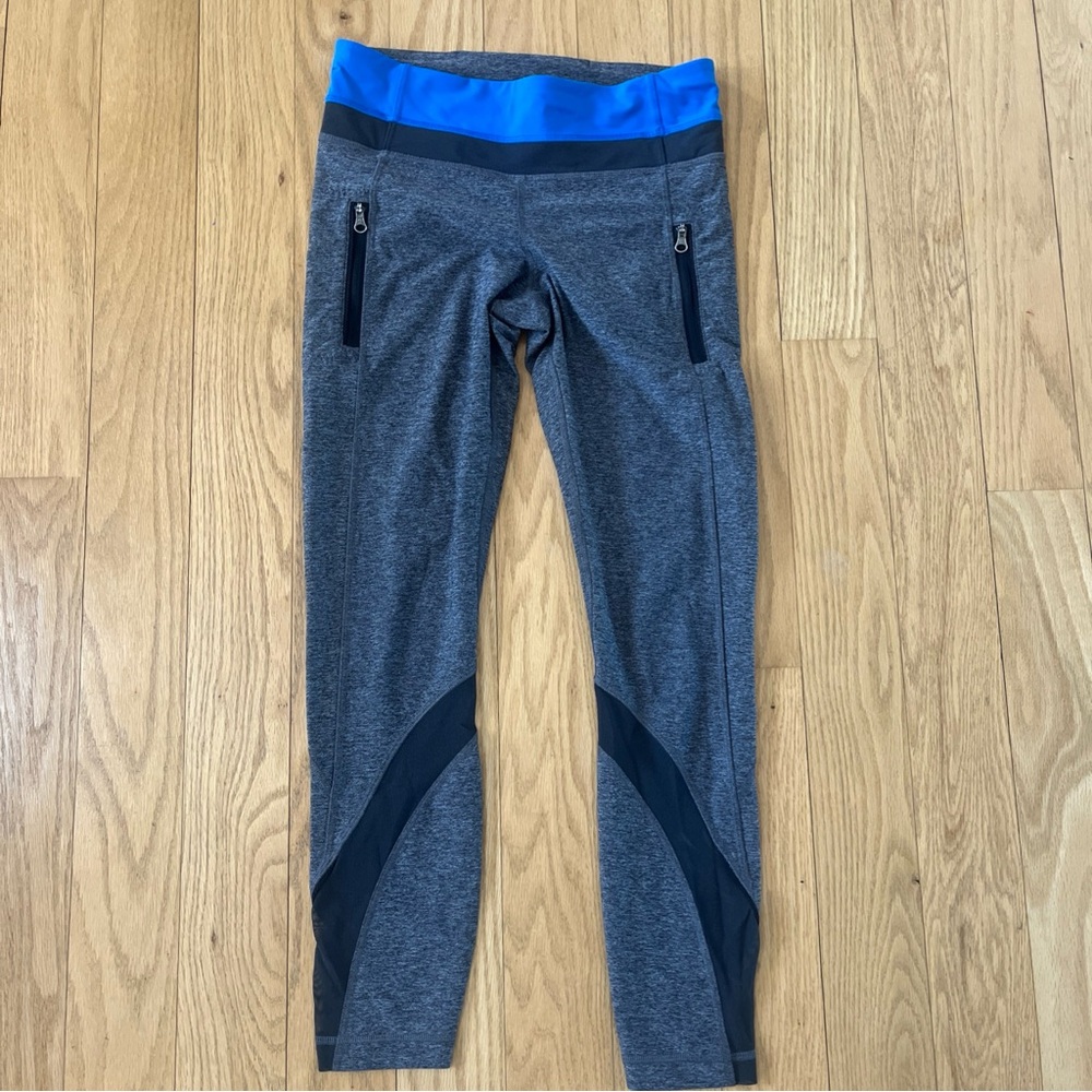 Lululemon Gray and Blue Leggings size 6
